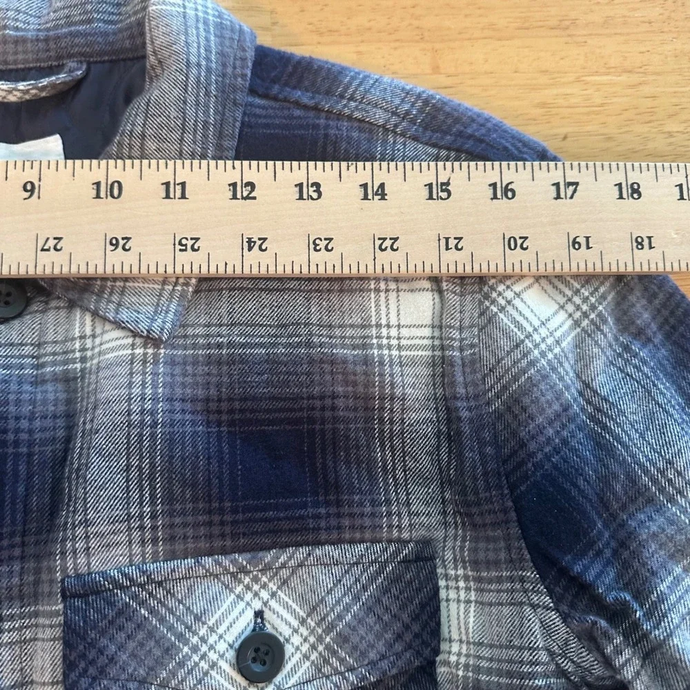 GAP Men Navy Plaid Quilted Lined Flannel Shirt Jacket Size XS Shacket jacket‎